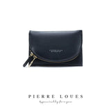 Ladies PU Leather Multifunctional Wallet with Zipper Buckle