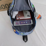 Ladies Graffiti Printed School Bag Backpack Large Capacity Handbag