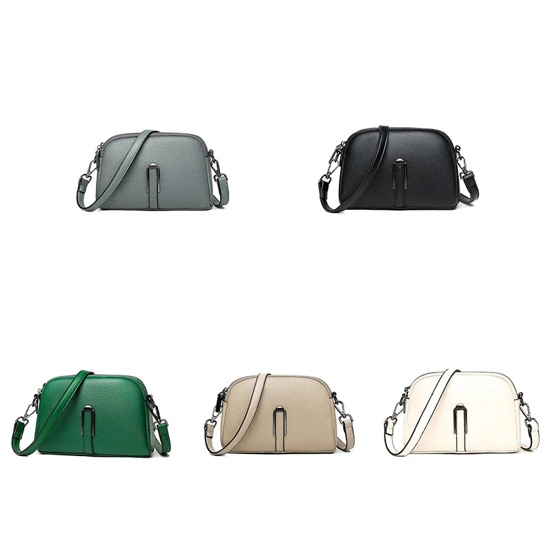 Casual Women Cowhide Messenger Bag Shoulder Handbag