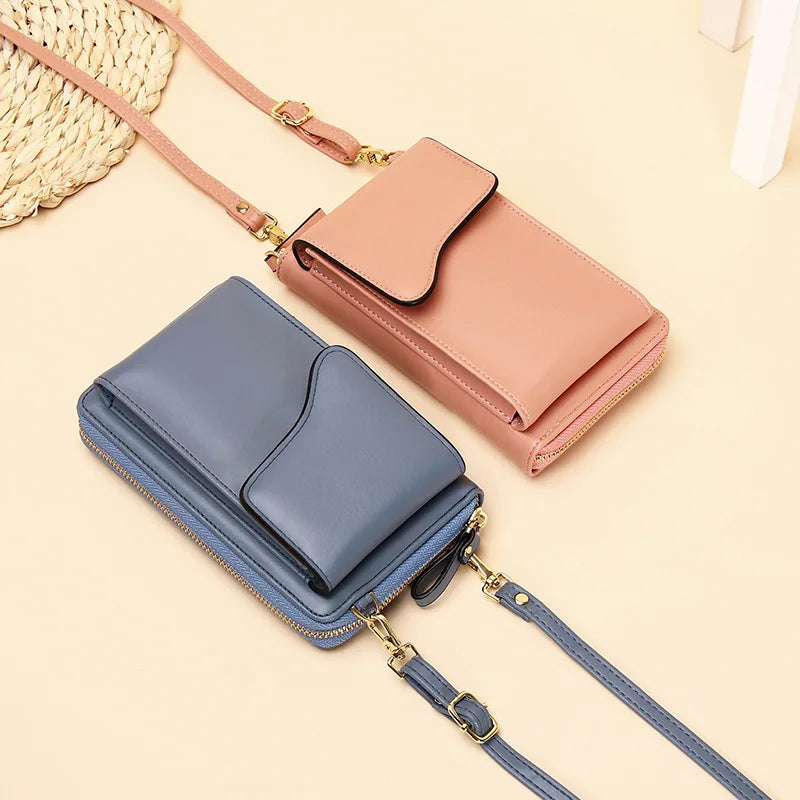 Women's Portable Wallet Multifunctional Large Capacity Buckle Long Pure Wallet