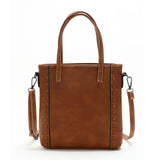 Vintage Zipper Handbag Dark Shoulder Strap Satchel