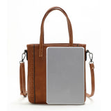 Vintage Zipper Handbag Dark Shoulder Strap Satchel