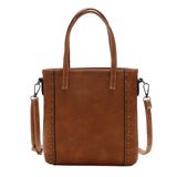 Vintage Zipper Handbag Dark Shoulder Strap Satchel