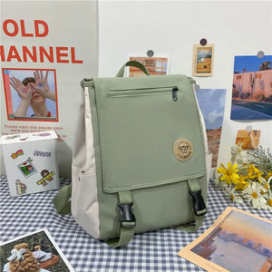 Ladies Oxford Cloth Waterproof School Backpack - Large Capacity