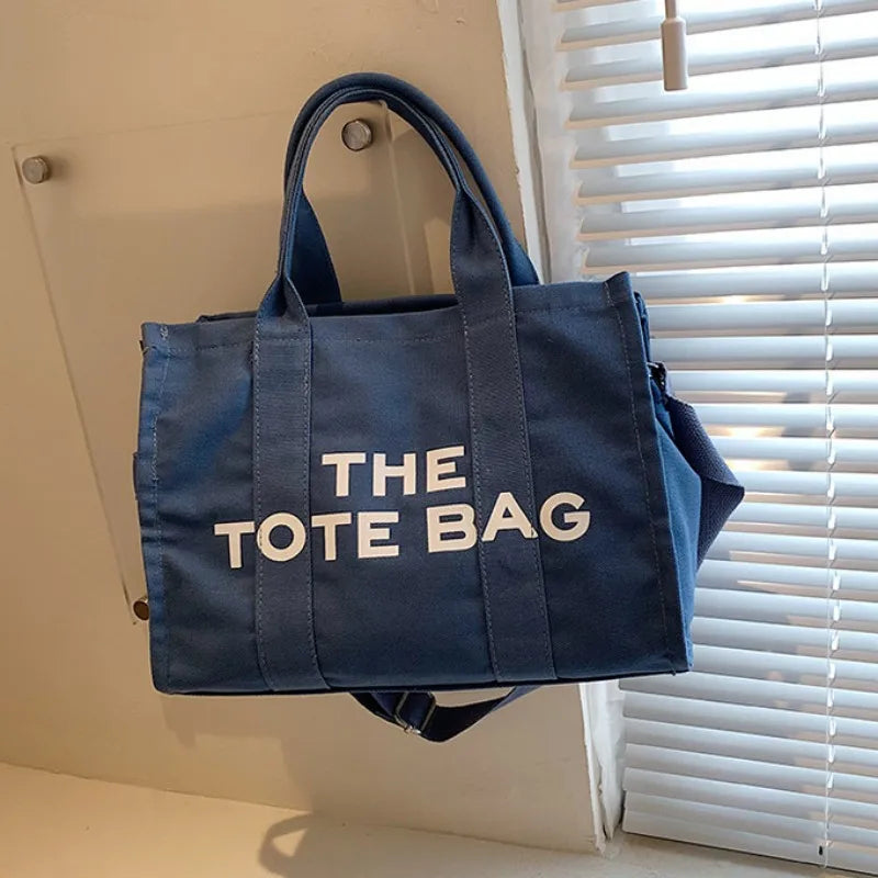 Casual High Canvas Shoulder Bag with Larger Capacity