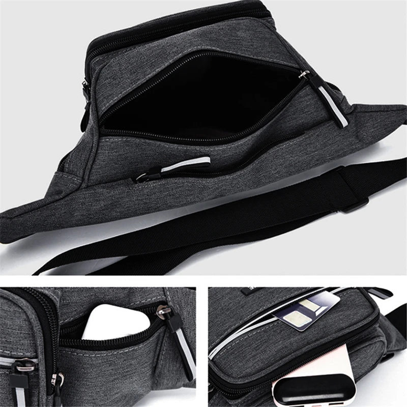 Large Capacity Men's Waist Bag Sports Backpack