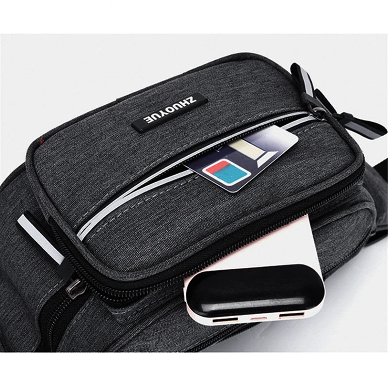 Men's Large Capacity Sports Crossbody Backpack