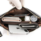 Women's Mini Clutch Crossbody Bag Multi-pocket Leather Shoulder Handbag