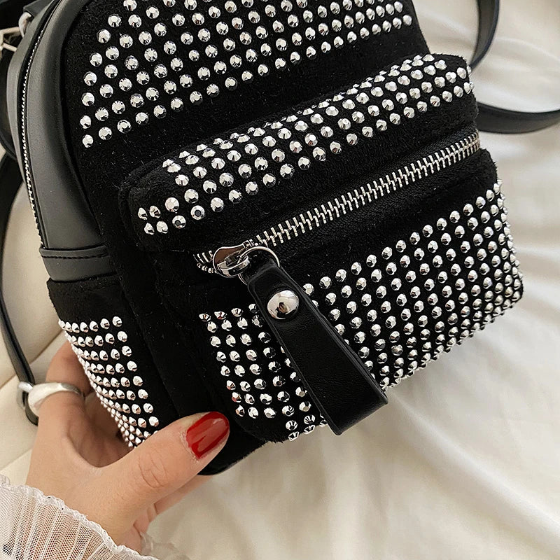 Ladies Mini Small Backpack High Soft Leather PU Backpack