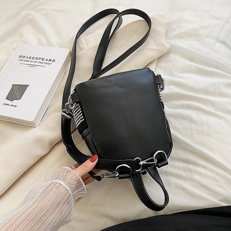 Ladies Mini Small Backpack High Soft Leather PU Backpack