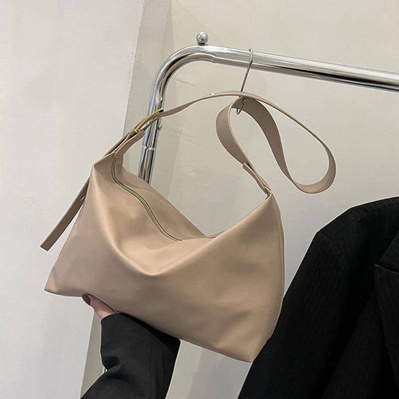 Soft Leather Women Bag Solid Ladies Messenger Bag