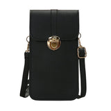 Leather Phone Wallet Crossbody Bag for Women
