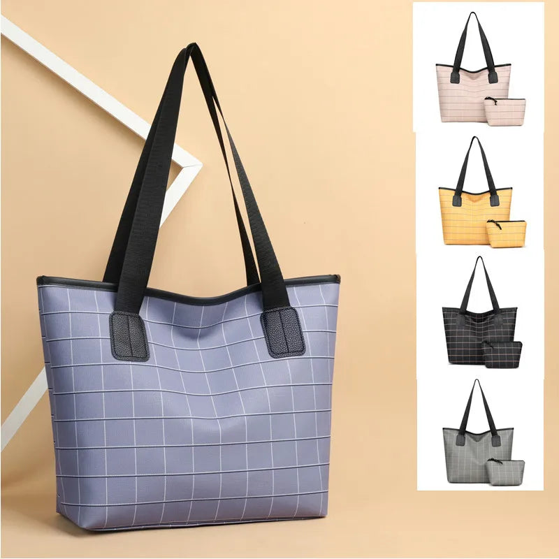 Women's Leather Shoulder Bag Large Capacity Tote Handbag