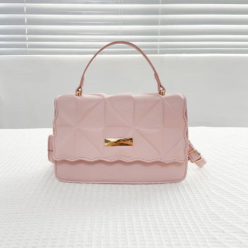 Brown Leather Small Shoulder Bag for Women