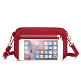 Waterproof Nylon Small Clutch Bag Women Shoulder Bag Mobile Wallet