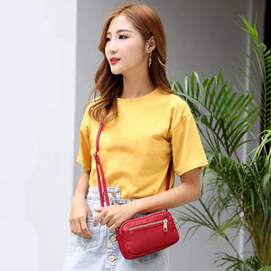 Waterproof Nylon Small Clutch Bag Women Shoulder Bag Mobile Wallet