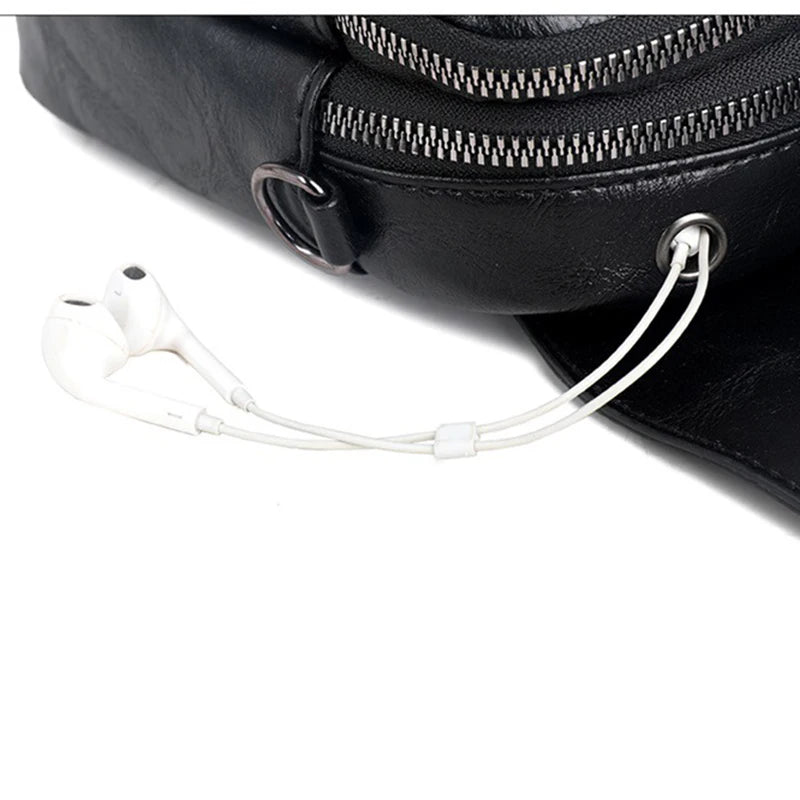 Soft Leather Messenger Bag Women Multifunction Phone Purse Single Shoulder Bag