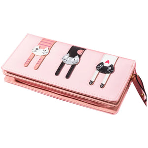 Sweet Cat Clutch Bag Multi-card Large Capacity Wallet Women