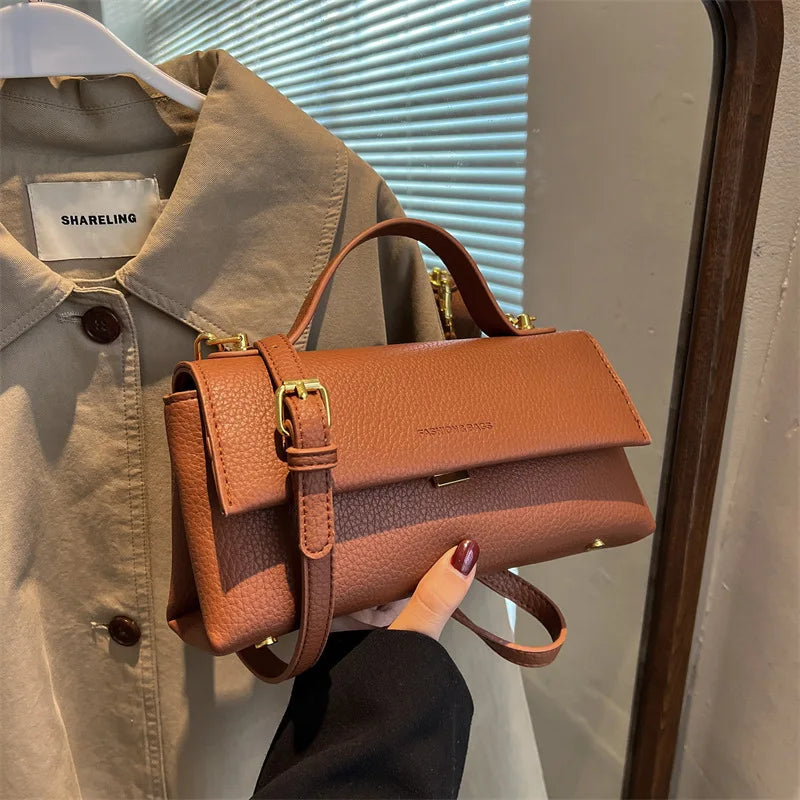 Double Layer Ladies Bag Retro Messenger Bag Casual Mobile Phone Bag