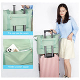 Foldable Travel Bag for Women Large Capacity Hand-held Wait Bag