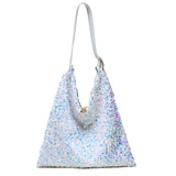 Sequined Large Capacity Shoulder Bag Messenger Handbag