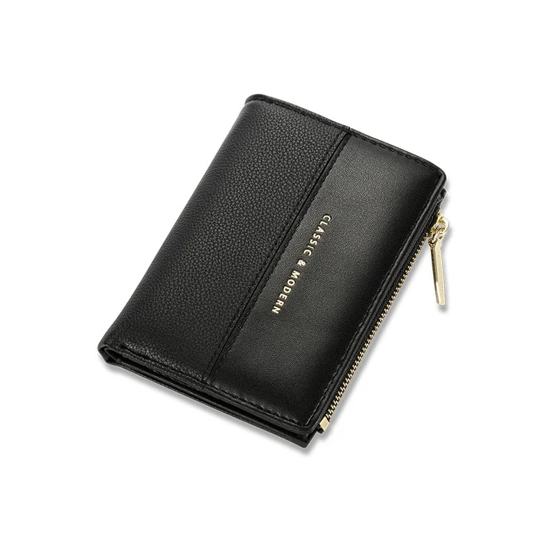 Short Two-Fold Multi-Card Women's Wallet