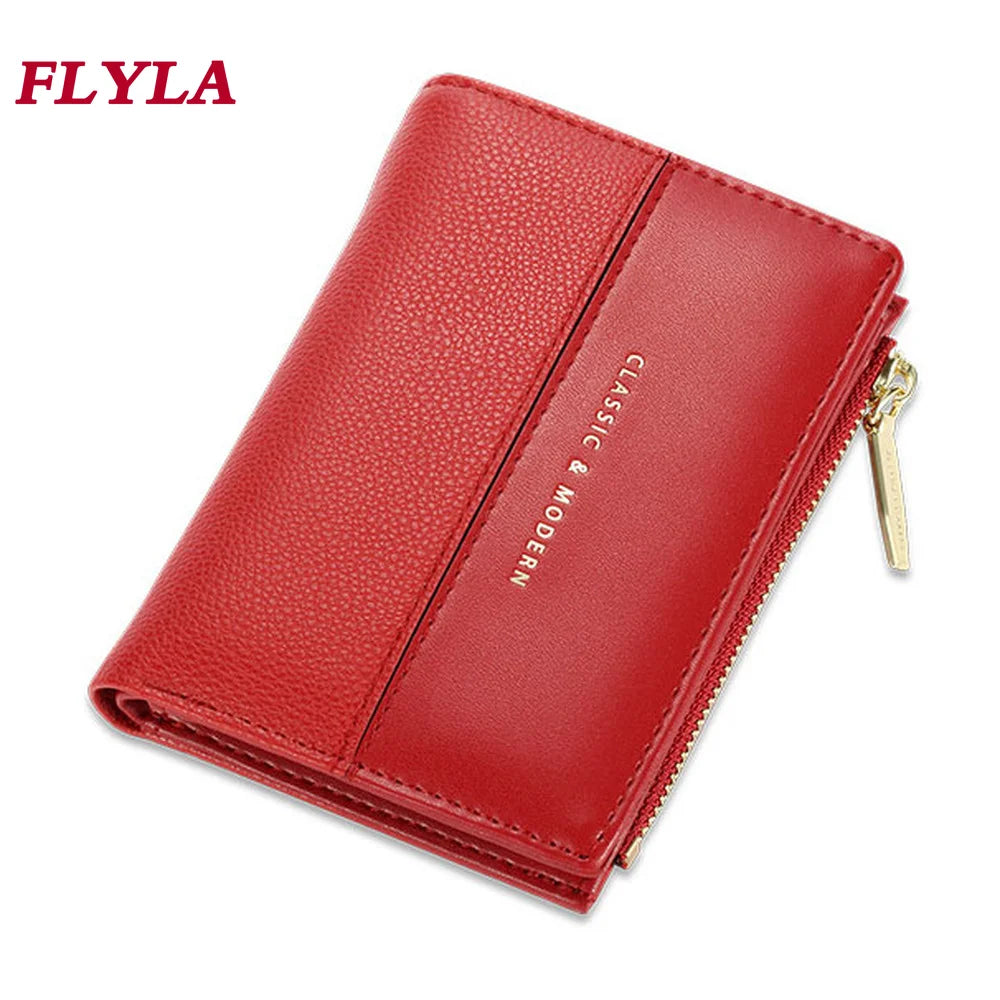 Short Two-Fold Multi-Card Women's Wallet