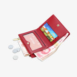 Short Two-Fold Multi-Card Women's Wallet