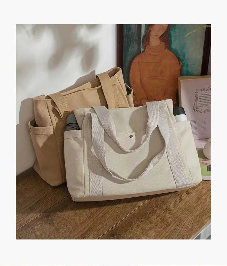 Canvas Backpack Large Commuter Bag Rucksack for Women