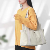 Canvas Backpack Large Commuter Bag Rucksack for Women