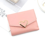 Lady Girl Purse PU Love Heart Wallet Ladies Money Pocket Wallet Bag