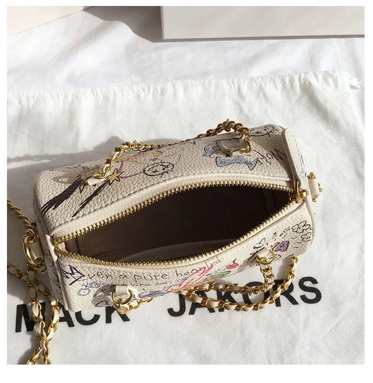 Women's Chain Shoulder Bag Small Square Handbag for Phone