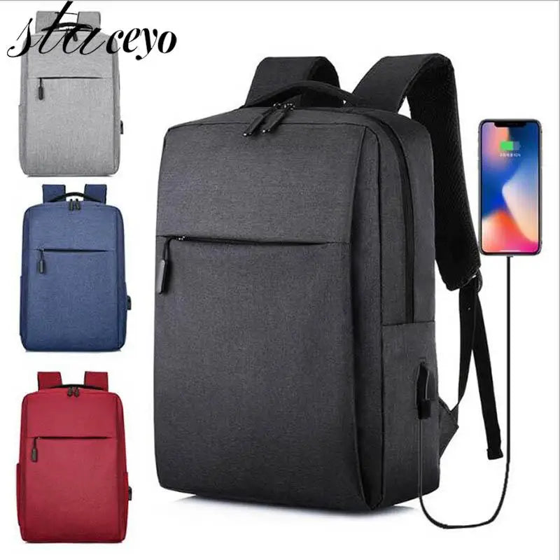 Laptop Backpack Raincoat Male Bag USB Charging Multi-layer Space Travel