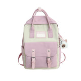 Travel Laptop Backpack with Plush Pendant - Durable School Daypack