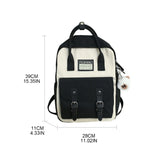 Travel Laptop Backpack with Plush Pendant - Durable School Daypack