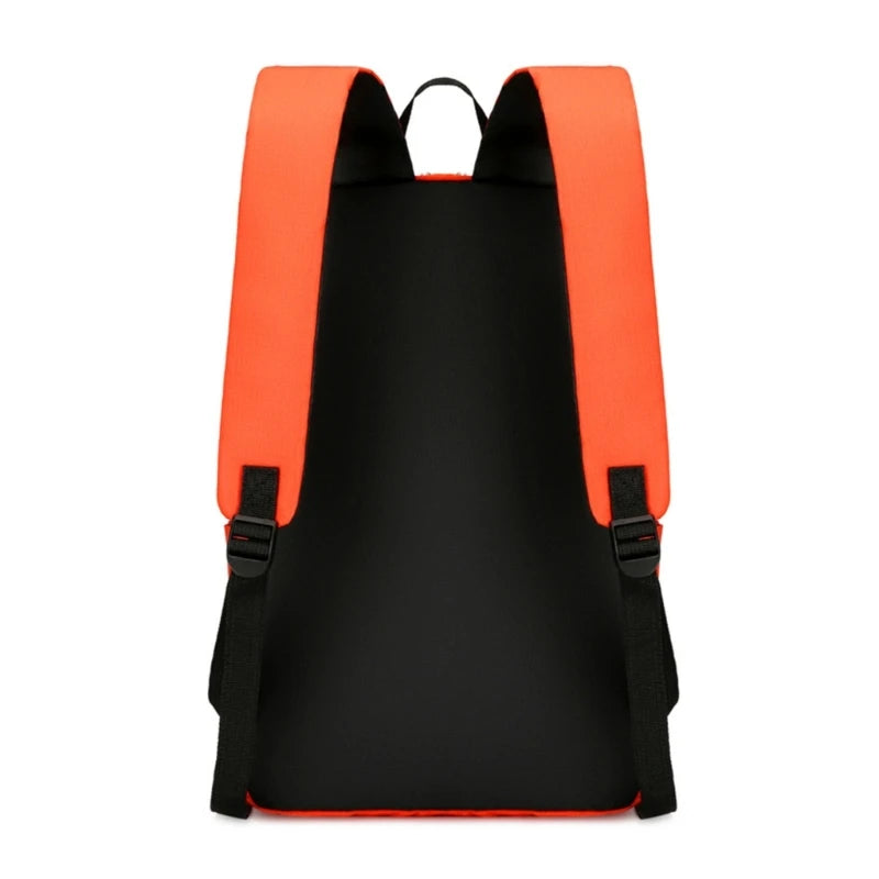 Reflective Stripe Laptop Backpack Large Capacity Daypack