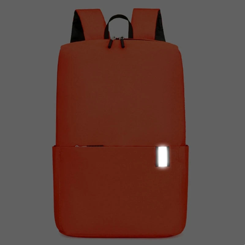 Reflective Stripe Laptop Backpack Large Capacity Daypack