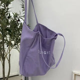 Large Canvas Handbag Women Candy Letter Shopping Tote Lady Shoulder Bag