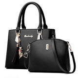 Large Capacity Women's Tote Bag PU Leather Handbag Shoulder Wallet Bags