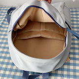 Large Capacity Women's Backpack Solid Harajuku Ulzzang Casual School Bags