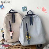 Large Capacity Women's Backpack Solid Harajuku Ulzzang Casual School Bags