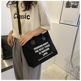 Large Capacity Canvas Shoulder Bag Women's Tote Handbag