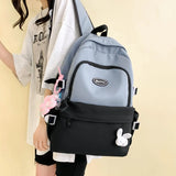 Large Capacity Nylon Backpack with Pendant