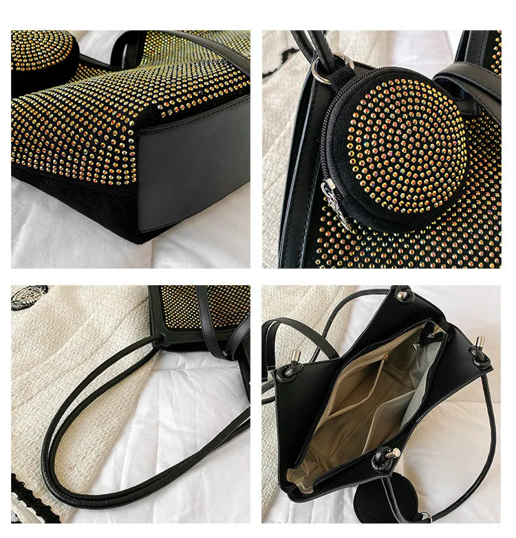 Bright Diamond One Shoulder Tote Bag for Women