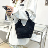 Bright Diamond Bucket Bag One Shoulder Portable Dinner Bag