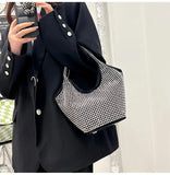 Bright Diamond Bucket Bag One Shoulder Portable Dinner Bag