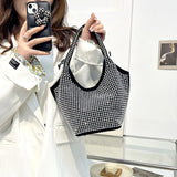 Bright Diamond Bucket Bag One Shoulder Portable Dinner Bag