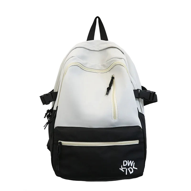 Large Capacity Canvas Backpack Student School Bag
