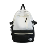 Large Capacity Canvas Backpack Student School Bag