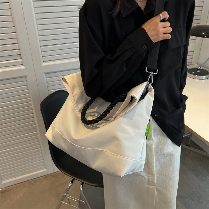 Large Capacity Cloth Shoulder Bag Multifunctional Big Tote Bag Casual Bags